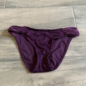 Mossimo purple crochet bikini bottom